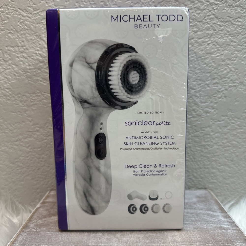 $55 🌙 Michael Todd Beauty Soniclear Petite White Marble SEALED